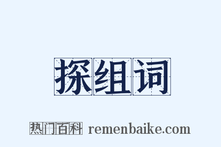 探组词是什么意思的图片